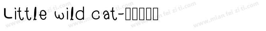 Little wild cat字体转换